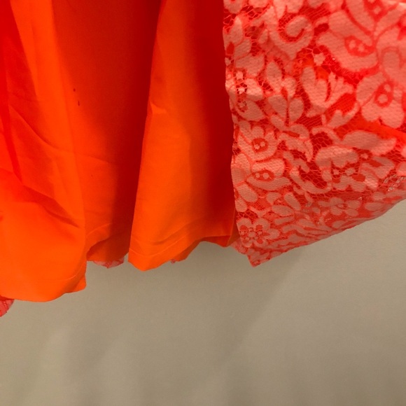 Madewell Lace Blossom Dress 4 orange white summer - Picture 6 of 9